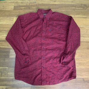 Red Ariat Button Up Shirt